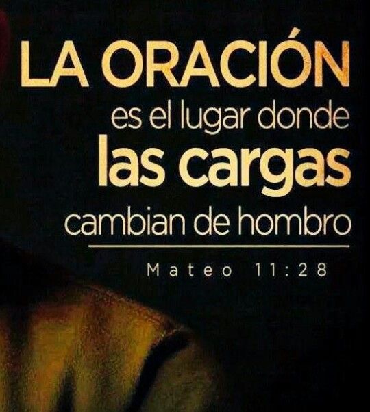 Sobre nuestros hombros llevamos todas las cargas de la vida, algunos se quedan con ellas, mostrando sentirse en un estado de confort aunque agotados, pero nosotros tenemos una excelente noticia y es que DIOS se apropia de ellas cuando se las entregamos y descansamos en EL. Se trata de primero entregarselas, segundo de orar confiadamente sin dudar aumentando la fe cada día aunque las cosas se pongan más difíciles, esa es la verdadera confianza en EL. DIOS les guarde 🙏🏼🙏🏼🙏🏼