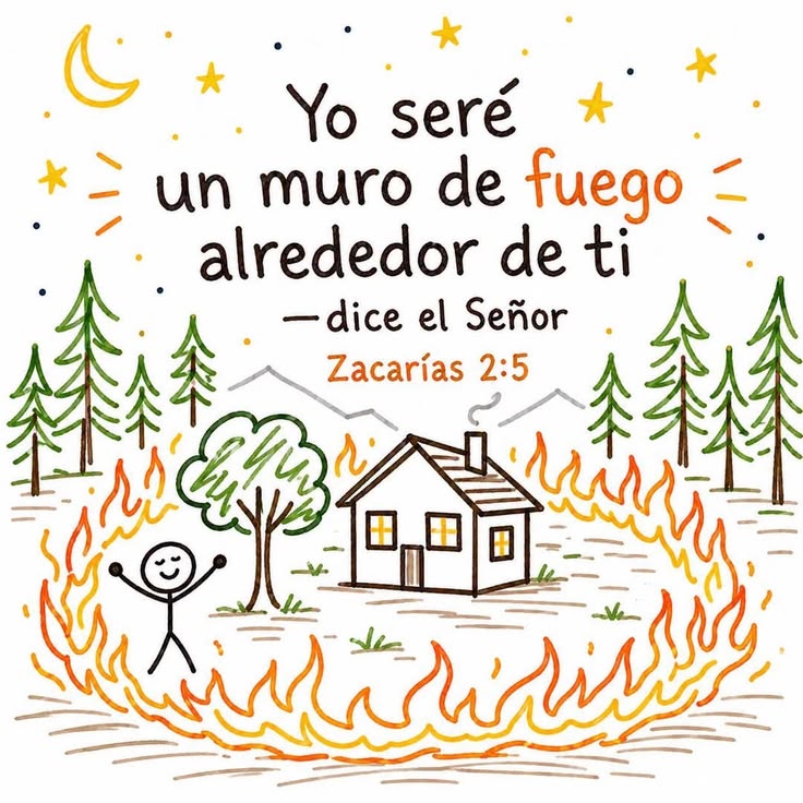El cuidado que DIOS nos ofrece no es cualquier protección, es literal un muro de fuego donde nadie puede entrar y hacernos daño, su misericordia nos alcanza de una manera increíble. DIOS te bendiga grandemente 🙏🏼🙏🏼🙏🏼