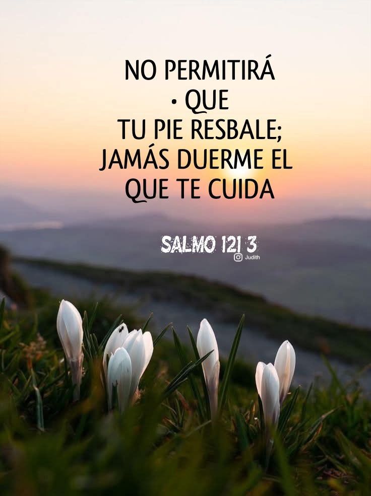 DIOS Padre creador jamás duerme, te cuida las 24 horas del día, los siete días de la semana, jamás permitirá te caigas, siempre estará atento sin dormir para mostrar su fidelidad en tu vida constantemente. DIOS te cuide 🙏🏼🙏🏼🙏🏼