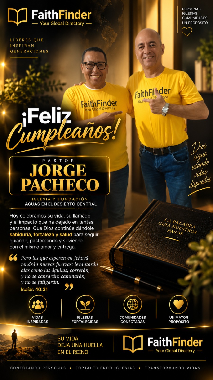 Feliz cumpleaños y que Dios siga usándolo grandemente.