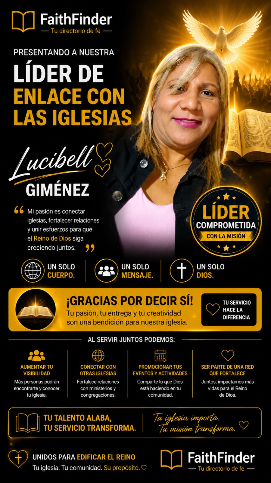 Conoce a nuestra líder de "Enlace con las Iglesias"